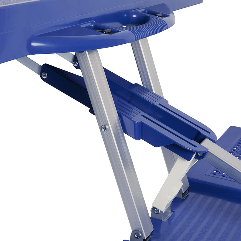 ONIVA - a Picnic Time Brand Portable Folding Picnic Table with Seating for 4, Blue, 36.2" x 18" x 5.5"