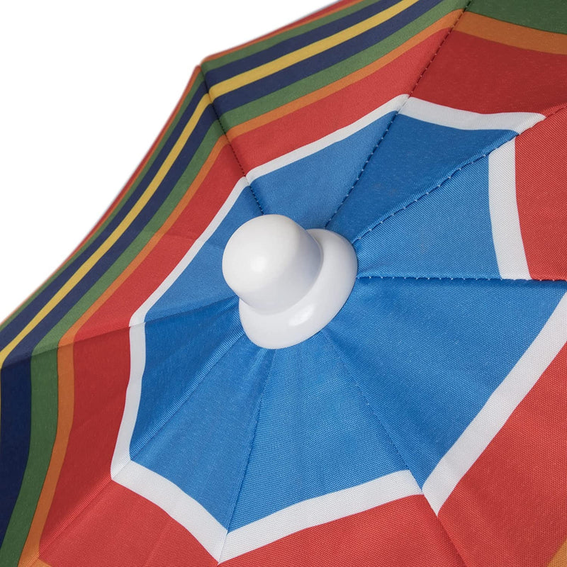 ONIVA - a Picnic Time Brand Outdoor Sunshade Umbrella, Multi-Color Stripe