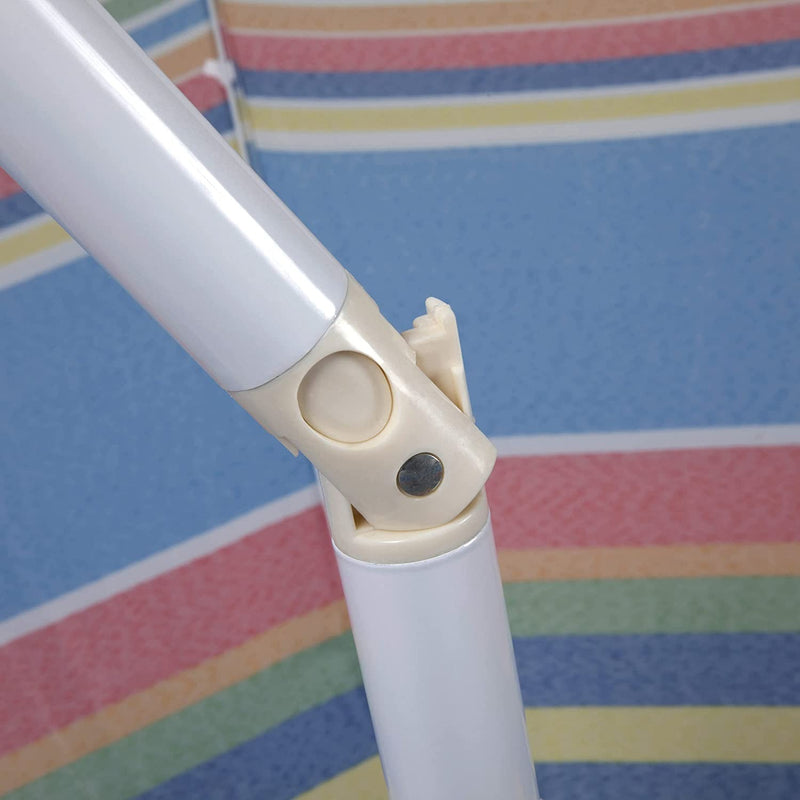 ONIVA - a Picnic Time Brand Outdoor Sunshade Umbrella, Multi-Color Stripe