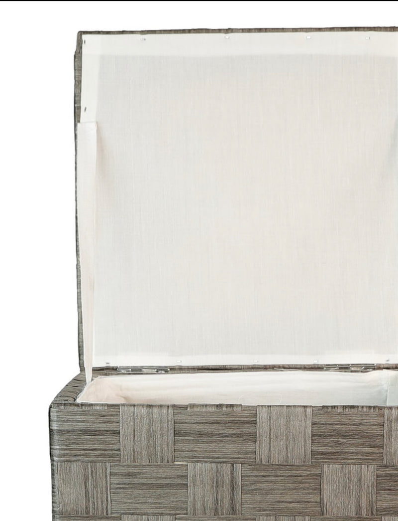 Liberty Divided Family Hamper in 24-Ply Natural Cord - Lined , Grey