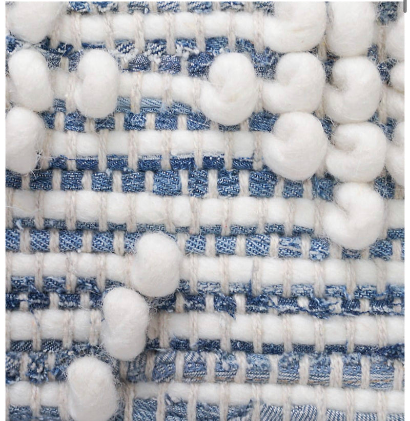 Anaya Handwoven Recycled Denim Pillow
