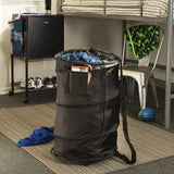 Pop-Up Laundry Bin and Hamper with Wheels, Black
