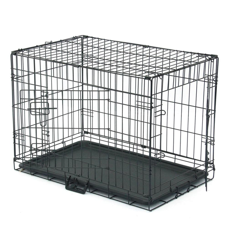 30 inch Pet Playpen  Double-Door Cats With Divider And Plastic Tray home-place-store.myshopify.com [HomePlace] [Home Place] [HomePlace Store]