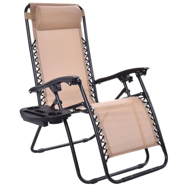 Reclining Lounge Chair w/ Utility Tray