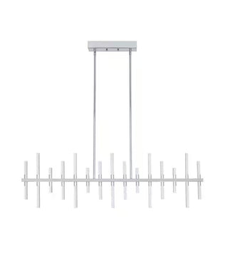 Alsy 43-Inch Modern LED Chrome Island Pendant