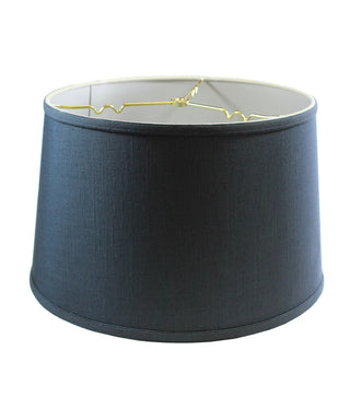 16"W x 10"H Shallow Drum Hard Back Textured Slate Blue