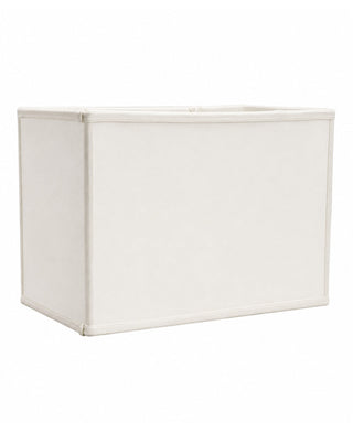 14"W x 10"H Rectangular Drum Lampshade White