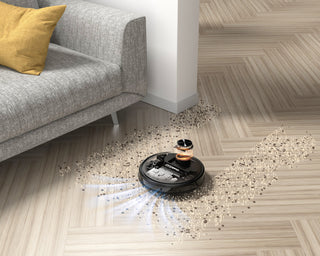 Robot Vacuum Cleaner and Mop with Powerful Suction - White