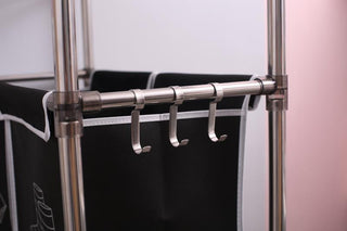 3 Tier Laundry Hamper Sorter with 4 Removable Bags - Fabric Bathroom Storage