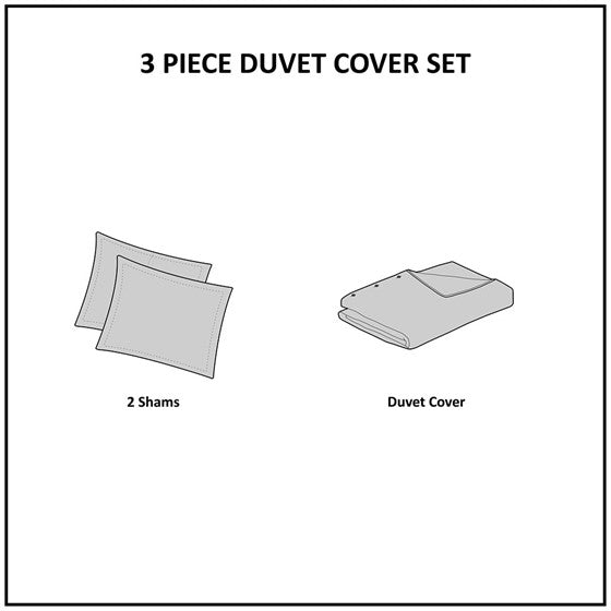 Intelligent Design Cobi Striped Reversible Duvet Cover Set Twin/Twin XL