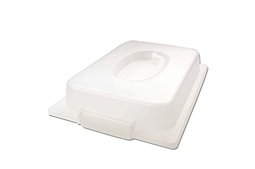 USA Pan Bakeware Nonstick Jelly Roll Pan With Lid, White