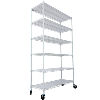 6 Tier Heavy Duty Metal Shelf Wire Shelving Unit