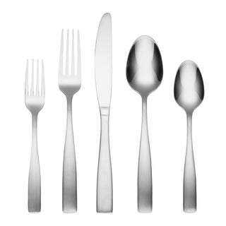 Cambridge Silversmiths Madison 62-piece Flatware Set With Oak Tray