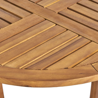 Teak Outdoor Dining Set with Coffee Table and 2 Chairs - Acacia Wood