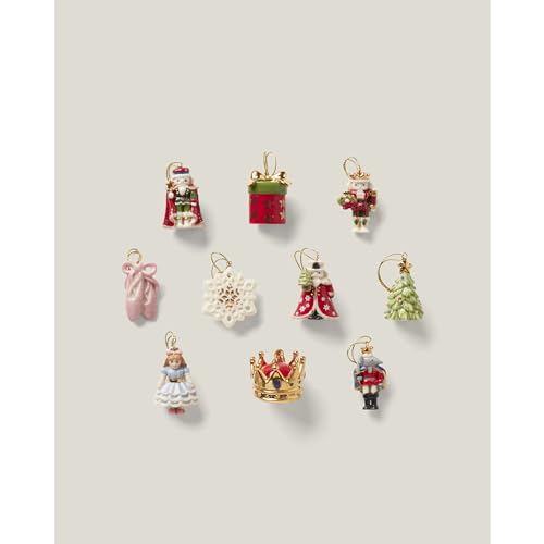 Lenox Nutcracker 10-Piece Ornament Set, 0.70, Multi