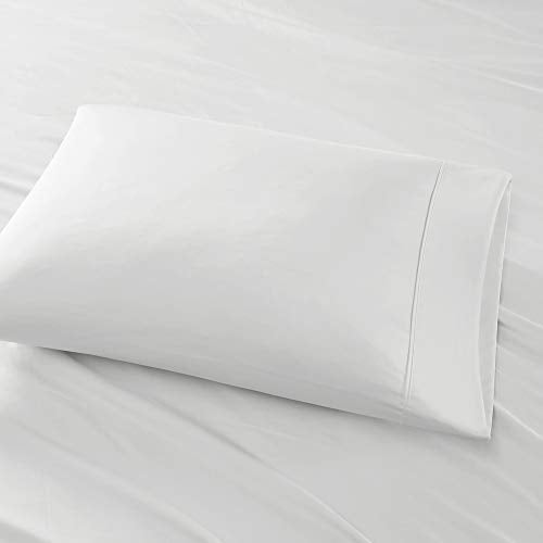 Madison Park 600 Thread Count Luxurious Hypoallergenic Ultra Soft Breathable 100% Pima Cotton 4 Piece Sheet Set, King, White