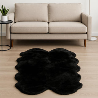 Home Outfitters Black Animal Print Area Rug