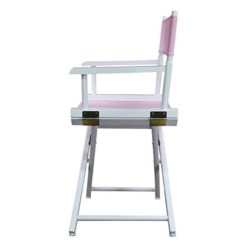 Casual Home 200-01/021-22 Director Chair 18" - Classic Height WhiteFrame/Pink Canvas