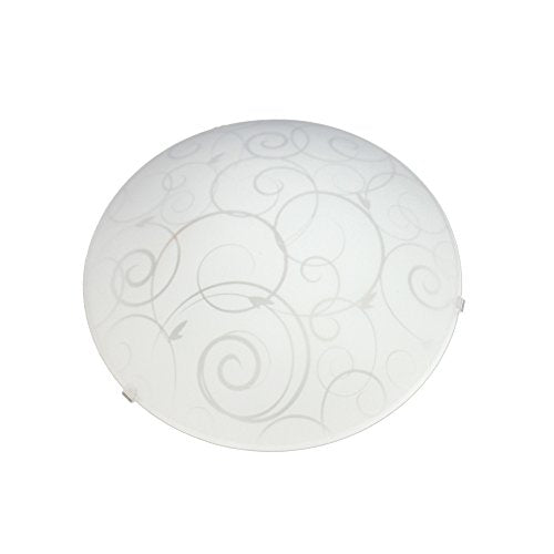 Simple Designs Flushmount Ceiling Light with Scroll Swirl Design