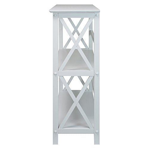 Casual Home 3-Shelf Montego Bookcase, White