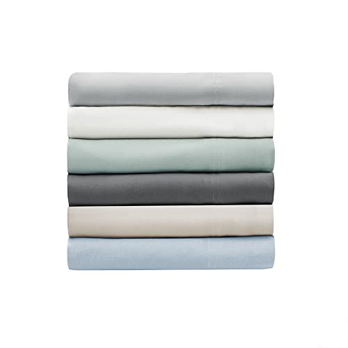 Sleep Philosophy 100% Rayon from Bamboo Bed Sheets Set, Breathable and Lightweight Sheet with 15" Deep Pocket, All Season, Cozy Bedding, Matching Pillow Cases, King, Ivory 4 Piece