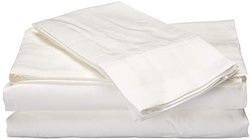 Sleep Philosophy 100% Rayon from Bamboo Bed Sheets Set, Breathable and Lightweight Sheet with 15" Deep Pocket, All Season, Cozy Bedding, Matching Pillow Cases, King, White 4 Piece