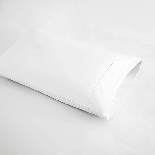 Beautyrest 400 Thread Count Wrinkle Resistant Cotton Sateen Sheet Set White Full