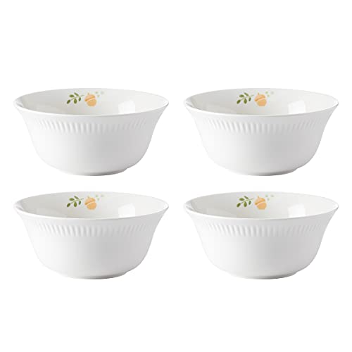 Lenox Porcelain 893728 Profile Harvest All-Purpose Bowl Set, 3.2, White, 4-Piece