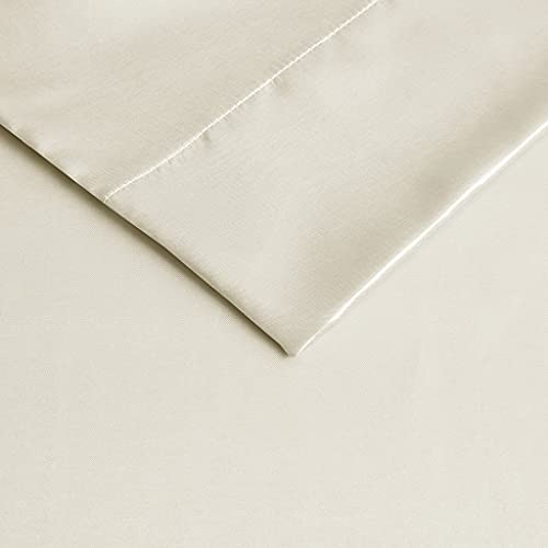 Madison Park Essentials Polyester Solid Satin Pillow Case with Ivory MPE21-917