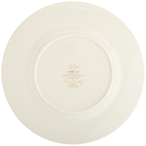 Lenox Winter Greetings Cardinal 9" Accent Plate, Red & Green