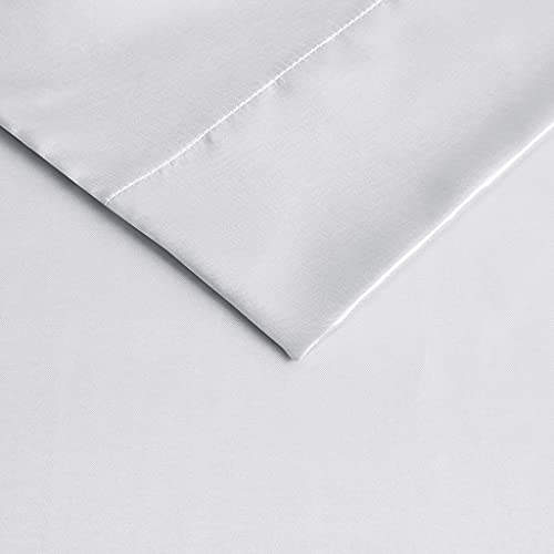 Madison Park Essentials Polyester Solid Satin Pillow Case with White MPE21-915