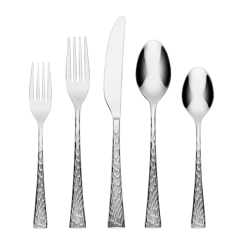 Cambridge Silversmiths Finnley Texture Mirror 20-piece Flatware Set