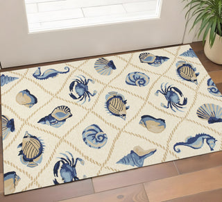 Home Outfitters 2' X 3' Beige Hand Tufted Area Rug