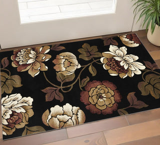 Home Outfitters 2' X 3' Black Area Rug