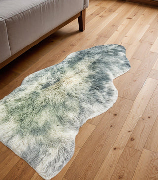 Home Outfitters 2' X 3' Gray Shag Area Rug