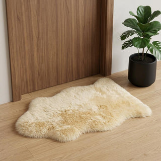 Home Outfitters 2' X 3' Beige Shag Area Rug