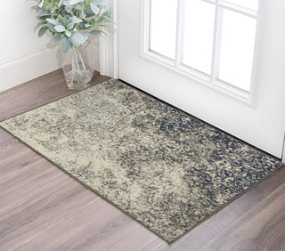 Home Outfitters 2' X 3' Gray And Ivory Abstract Area Rug