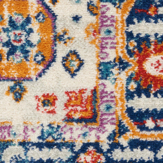 Home Outfitters 2' X 3' Blue And Ivory Medallion Area Rug