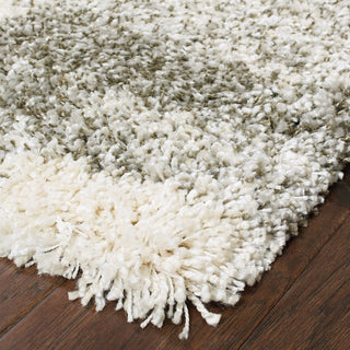 Home Outfitters 2' X 3' Gray And Ivory Geometric Pattern Scatter Rug
