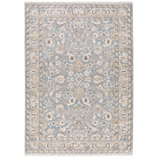 Home Outfitters 2' X 3' Blue And Ivory Area Rug