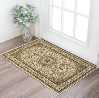 Home Outfitters 2' X 3' Beige And Ivory Area Rug