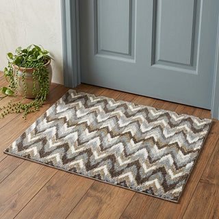 Home Outfitters 2' X 3' Gray Shag Power Loom Area Rug