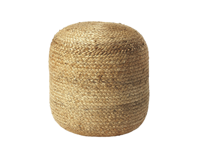 Home Outfitters 16" Jute Round Pouf Ottoman