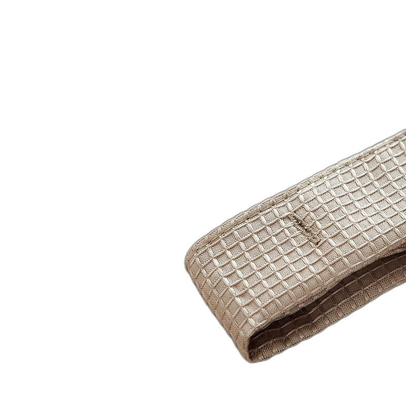 Home Outfitters Mocha Sheer and Grid Shower Curtain and Liner Set