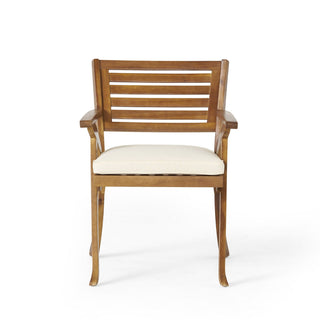 Teak Outdoor Dining Set with Coffee Table and 2 Chairs - Acacia Wood