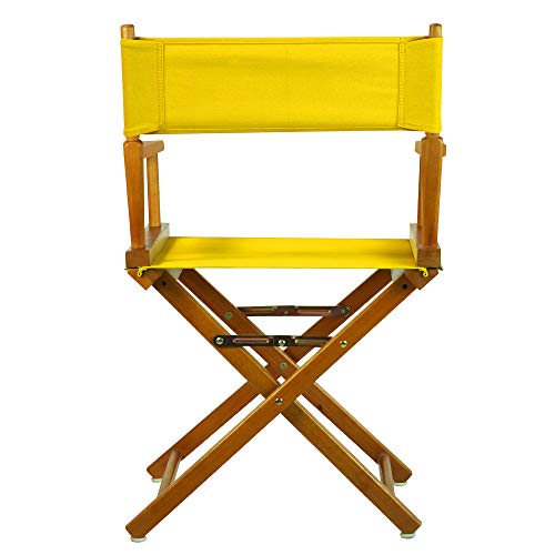 Casual Home 200-55/021-34 Director Chair 18" - Classic Height Honey OakFrame/Gold Canvas