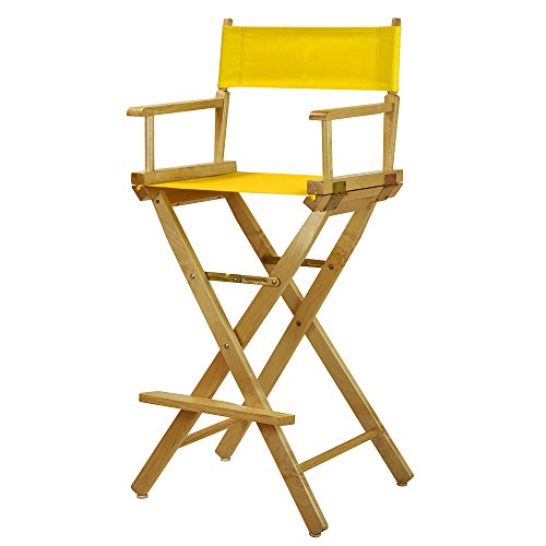 Casual Home 230-00/021-34 Director Chair 30" - Bar Height Natural Frame/Gold Canvas