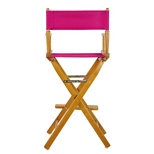 Casual Home 230-05/021-30 Director Chair 30" - Bar Height Honey OakFrame/Magenta Canvas