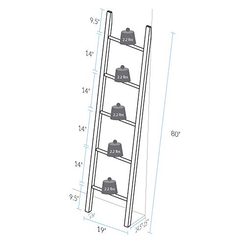 American Trails Decorative Ladder with Solid American, Natural Maple