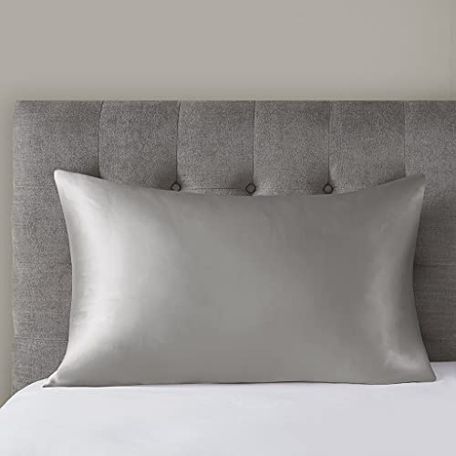 Madison Park Casual Mulberry Silk Pillowcase with Grey Finish MP21-7481